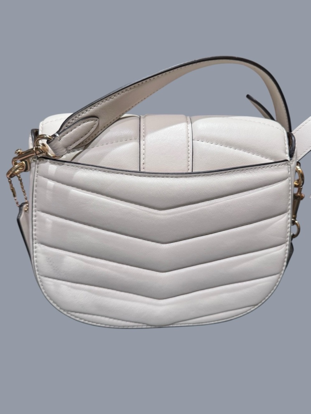 Coach Georgie Saddle Bag Puffy Quilting Horse Carriage - Picture 5 of 15
